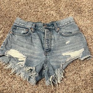 FREE PEOPLE DENIM SHORTS